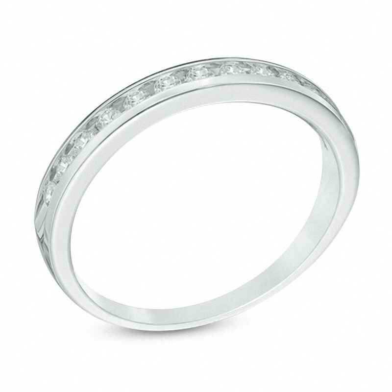 Main Image 2 of Previously Owned - 1/4 CT. T.W. Diamond Band in 10K White Gold