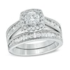 Thumbnail Image 1 of Previously Owned - Celebration Grand® 1-1/2 CT. T.W. Diamond Frame Bridal Set in 14K White Gold (H-I/I1)