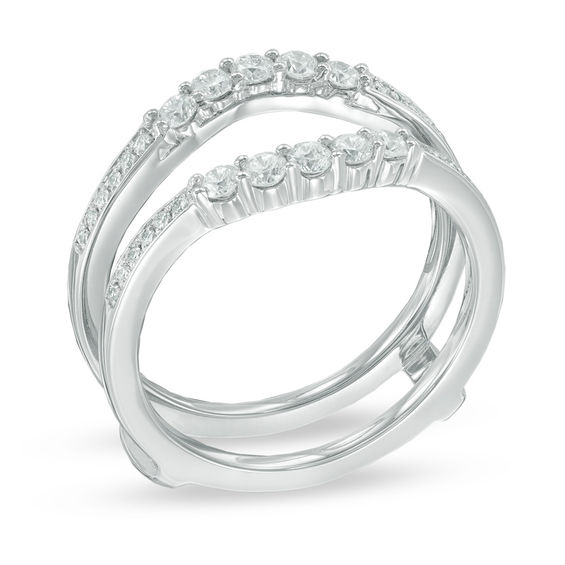 Previously Owned - 1/2 CT. T.w. Diamond Solitaire Enhancer in 14K White Gold (I/Si2)
