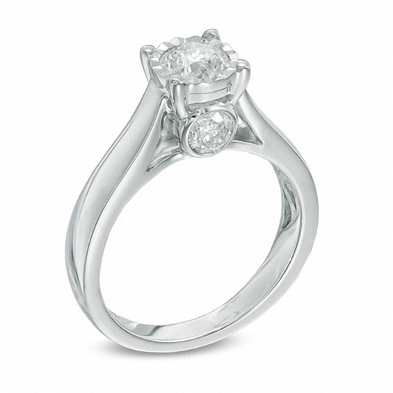 Previously Owned - 1-1/4 CT. T.w. Diamond Engagement Ring in 14K White Gold