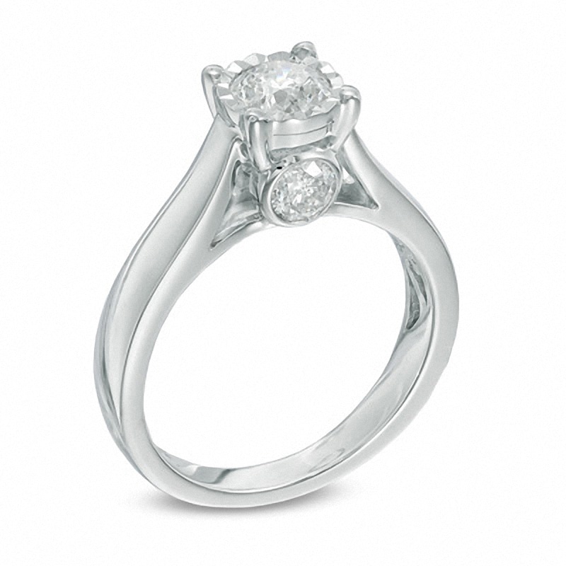 Previously Owned - 1-1/4 CT. T.W. Diamond Engagement Ring in 14K White Gold