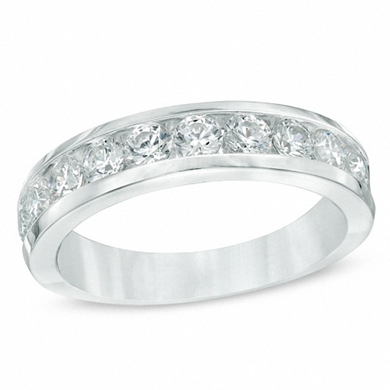 Previously Owned - 1 CT. T.w. Diamond Channel Band in 14K White Gold