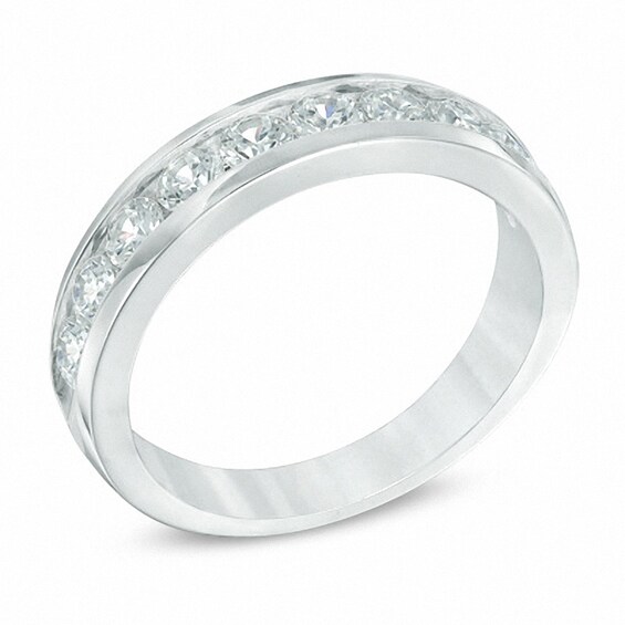 Previously Owned - 1 CT. T.w. Diamond Channel Band in 14K White Gold