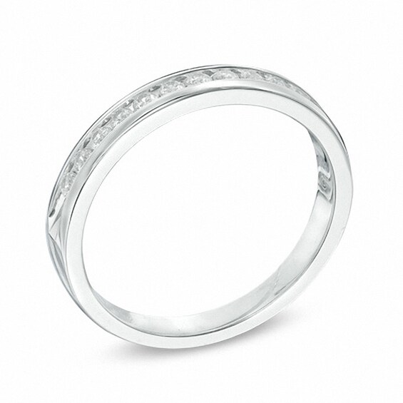 Previously Owned - 1/4 CT. T.w. Diamond Channel Band in 14K White Gold