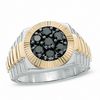 Thumbnail Image 1 of Previously Owned - 1-1/4 CT. T.W. Black Diamond Ring in Sterling Silver and 10K Gold