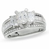 Thumbnail Image 1 of Previously Owned - 1-3/4 CT. T.W. Radiant Cut Diamond Three Stone Ring in 14K White Gold