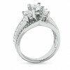 Thumbnail Image 2 of Previously Owned - 1-3/4 CT. T.W. Radiant Cut Diamond Three Stone Ring in 14K White Gold