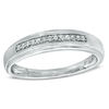 Thumbnail Image 1 of Previously Owned - Diamond Accent Wedding Band in 10K White Gold