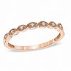Thumbnail Image 1 of Previously Owned - Diamond Accent Milgrain Anniversary Band in 10K Rose Gold