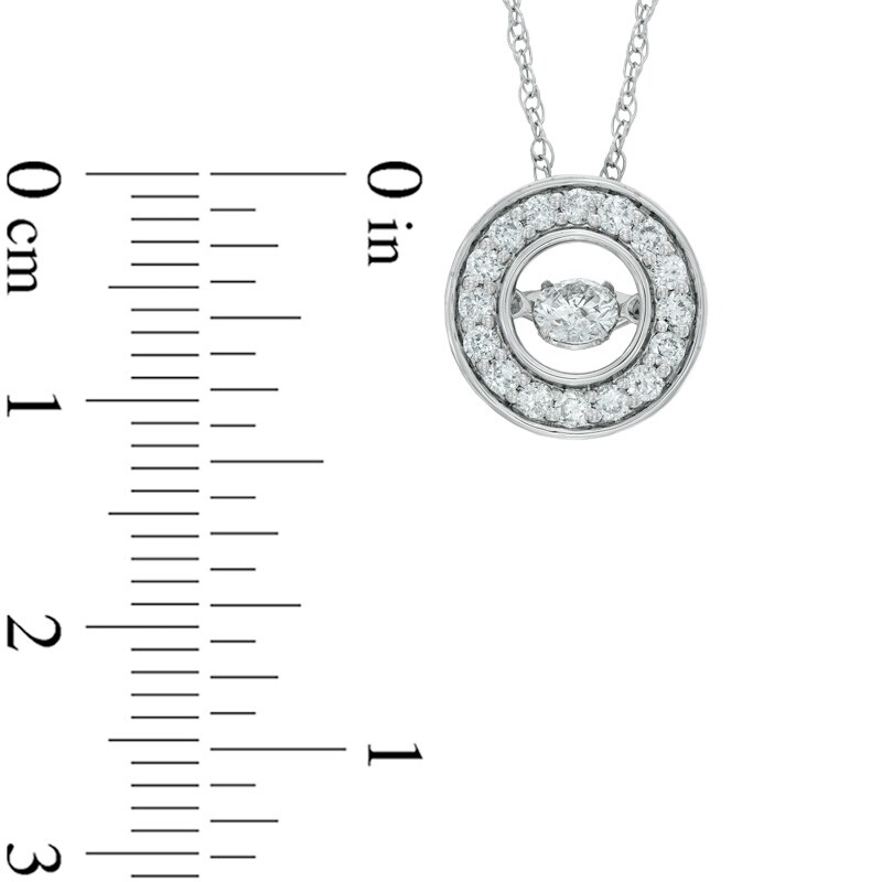 Main Image 2 of Previously Owned - 1/2 CT. T.W. Diamond Frame Pendant in 14K White Gold