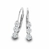 Thumbnail Image 1 of Previously Owned - 1 CT. T.W. Three Stone Diamond Earrings in 14K White Gold