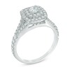 Thumbnail Image 2 of Previously Owned - 1 CT. T.W. Diamond Double Square Frame Engagement Ring in 10K White Gold