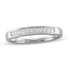 Thumbnail Image 1 of Previously Owned - 1/4 CT. T.W. Princess-Cut Diamond Wedding Band in 14K White Gold (J/VS2)