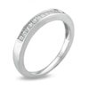 Thumbnail Image 2 of Previously Owned - 1/4 CT. T.W. Princess-Cut Diamond Wedding Band in 14K White Gold (J/VS2)