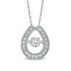 Thumbnail Image 0 of Previously Owned - 1/4 CT. T.W. Diamond Teardrop Pendant in 10K White Gold