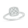 Thumbnail Image 1 of Previously Owned - 1/2 CT. T.W. Diamond Cluster Frame Ring in 10K White Gold