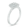 Thumbnail Image 2 of Previously Owned - 1/2 CT. T.W. Diamond Cluster Frame Ring in 10K White Gold