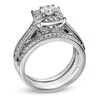 Thumbnail Image 2 of Previously Owned - 1 CT. T.W. Diamond Three Piece Bridal Set in 14K White Gold