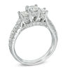 Thumbnail Image 2 of Previously Owned - Celebration Grand® 2 CT. T.W. Diamond Three Stone Engagement Ring in 14K White Gold (I-J/I1)