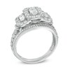 Thumbnail Image 2 of Previously Owned - 1-1/2 CT. T.W. Emerald-Cut Diamond Past Present Future® Ring in 14K White Gold