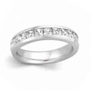 Thumbnail Image 0 of Previously Owned - 2 CT. T.W. Certified Princess-Cut Diamond Wedding Band in 14K White Gold (I/SI2)