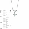 Thumbnail Image 2 of Previously Owned - 1/3 CT. Square-Cut Diamond Solitaire Pendant in 14K White Gold