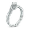 Thumbnail Image 2 of Previously Owned - 1/4 CT. T.W. Princess-Cut Diamond Bridal Set in 10K White Gold