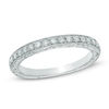Thumbnail Image 0 of Previously Owned - 1/4 CT. T.W. Diamond Vintage-Style Wedding Band in 14K White Gold (I/SI2)