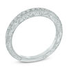 Thumbnail Image 1 of Previously Owned - 1/4 CT. T.W. Diamond Vintage-Style Wedding Band in 14K White Gold (I/SI2)