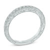 Thumbnail Image 2 of Previously Owned - 1/4 CT. T.W. Diamond Vintage-Style Wedding Band in 14K White Gold (I/SI2)