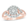 Previously Owned - 1/2 CT. T.W. Diamond Open Cluster Ring in 10K Rose Gold