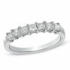 Thumbnail Image 1 of Previously Owned - 3/4 CT. T.W. Princess-Cut Diamond Seven Stone Wedding Band in Platinum