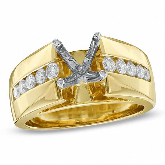 Previously Owned - 1/2 CT. T.w. Diamond Semi-Mount in 14K Gold