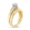 Thumbnail Image 2 of Previously Owned - 1/2 CT. T.W. Diamond Flower Bridal Set in 10K Gold