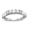 Thumbnail Image 1 of Previously Owned - 1/2 CT. T.W. Diamond Three Stone Band in 10K White Gold