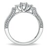 Thumbnail Image 2 of Previously Owned - 1/2 CT. T.W. Diamond Three Stone Band in 10K White Gold