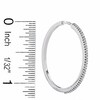 Thumbnail Image 2 of Previously Owned - 1/4 CT. T.W. Diamond Hoop Earrings in 10K White Gold