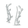 Previously Owned - Diamond Accent Leaf Vine Crawler Earrings in 10K White Gold