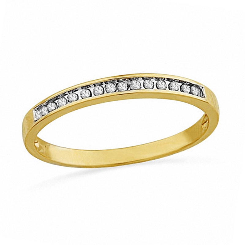 Main Image 1 of Previously Owned - 1/10 CT. T.W. Diamond Anniversary Band in 10K Gold