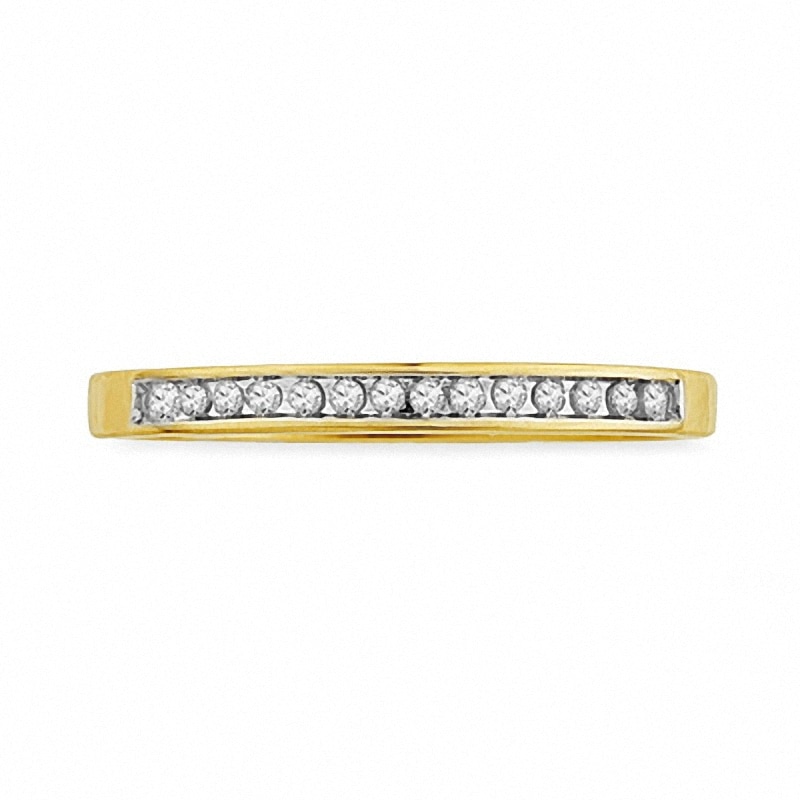 Main Image 2 of Previously Owned - 1/10 CT. T.W. Diamond Anniversary Band in 10K Gold