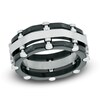 Thumbnail Image 1 of Previously Owned - 9.0mm Two-Tone Stainless Steel Comfort Fit Wedding Band