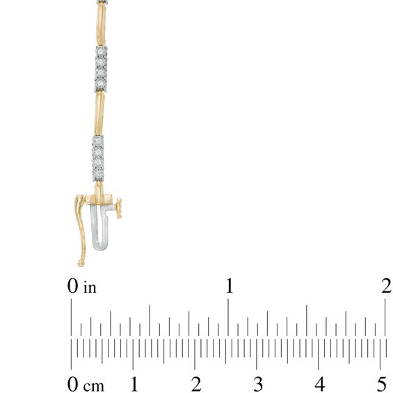Previously Owned - 1/4 CT. T.w. Diamond Line Bracelet in 10K Gold