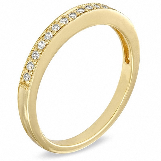 Previously Owned - 1/6 CT. T.w. Diamond and Milgrain Band in 10K Gold