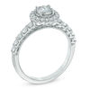 Thumbnail Image 2 of Previously Owned - 3/4 CT. T.W. Diamond Scallop Frame Engagement Ring in 14K White Gold