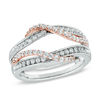 Thumbnail Image 1 of Previously Owned - 1/2 CT. T.W. Diamond Overlay Solitaire Enhancer in 14K Two-Tone Gold