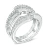 Thumbnail Image 2 of Previously Owned - 1 CT. T.W. Diamond Wave Solitaire Enhancer in 14K White Gold