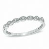 Thumbnail Image 1 of Previously Owned - Diamond Accent Milgrain Anniversary Band in 10K White Gold