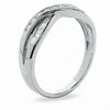 Thumbnail Image 2 of Previously Owned - 1/4 CT. T.W. Diamond Crossover Band in 14K White Gold
