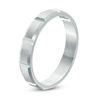 Thumbnail Image 1 of Previously Owned - Men's 4.0mm Diamond-Cut Comfort Fit Band in 10K White Gold