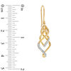 Thumbnail Image 2 of Previously Owned - 1/5 CT. T.W. Diamond Twisted Vine Drop Earring in 10K Gold